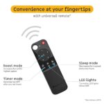 Buy atomberg Renesa Enzel 1200mm BLDC Ceiling Fan with Remote Control | BEE 5 star Rated Energy Efficient Ceiling Fan | High Air Delivery with LED Indicators| 3 Year Warranty (Gloss White) Online at Low Prices in India -  - Image 4