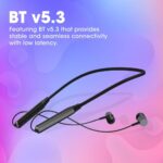 ZEBRONICS Zeb Evolve Wireless Bluetooth in Ear Neckband Earphone, Rapid Charge, Dual Pairing, Magnetic earpiece,Voice Assistant with Mic (Gray)  : Musical Instruments - Image 5