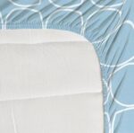 Buy NEW LEAF Premium Cotton Elastic Fitted Bedsheets with 2 King Size Pillow Covers Double Bed with All Around Elastic Supersoft Size - 72 King Sizex78+10 inches Grey White Oval Pattren 200 tc - 220 tc Online at Low Prices in India -  - Image 2