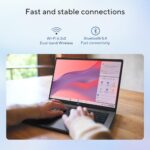 ASUS Chromebook CX1405, Intel Celeron N4500 Processor,Chrome OS, Thin & Light Laptop (Integrated Intel UHD Graphics/8GB RAM/128GB SSD/FHD/14 (35.56 cm)/60Hz/42WHrs/Quiet Blue/1.4 Kg) CX1405CKA-S60394  : Electronics - Image 12