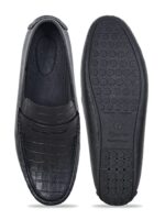 Buy AJANTA Mens Black Loafers FK0077 - Image 6