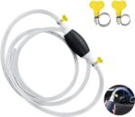 kesi Fuel Transfer Pump Kit Tank Sucker Newest High Flow Hand Pump Portable Manual Car Bike Fuel Transfer Pump | Liquid Pipe Siphon Tool for Petrol Diesel, Water, Oil Liquid Water Fish Tank (1 Miter)  : Car & Motorbike - Image 9