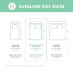 Huesland by Ahmedabad Cotton 144 TC Cotton Bedsheet for Double Bed with 2 Pillow Covers - White, Blue  : Home & Kitchen - Image 5