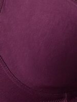 Buy Clovia Women's Cotton Rich Non-Padded Wirefree T-Shirt Bra - Purple (BR0184P12_Purple_36B) - Image 9