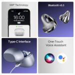 boAt Airdopes Loop OWS Earbuds w/Clip-On Fit, Air Conduction Tech, 50HRS Battery, 4Mics ENx, Dual EQ Modes, 12mm Drivers, 40ms Latency, ASAP Charge, OWS Ear Buds in Ear Bluetooth Earphones(Cool Grey)  : Electronics - Image 5