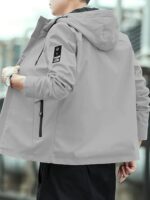 Buy Jackets | Bomber Jacket For Men | Lightweight Outwear Sportswear Bomber Standard Length Jacket (J-9-Grey-L) - Image 3