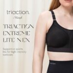 Buy Triumph Wire-Free Sports Bra for Women| Non-Padded Activewear | Breathable Stretch Fabric | Adjustable Straps | Hook and Eye Closure | Workout for Gym Yoga Running Fitness | Black | 32C | Pack of 1 - Image 3