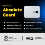 Buy V-Guard iD4 Ace 5540 AC Stabilizer for 1.5 ton Inverter AC | Digital Display with Colour Changing LED Rings | Intelligent Time Delay System| 3 Year Warranty | White (Working Range 130-280 VAC) Online at Low Prices in India -  - Image 2