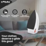 Buy Bajaj DX-6 1000 Watts Dry Iron | Advance Soleplate And Anti-Bacterial German Coating Technology | Thermol Fuse Safety | Auto Shut-Off | Cool Touch Body | 2 Yr Warranty 【White】 Online at Low Prices in India -  - Image 3