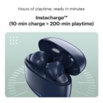 Noise Buds VS104 Truly Wireless in Earbuds with 45H of Playtime, Quad Mic with ENC, Instacharge(10 Min=200 Min), 13Mm Driver,Low Latency, BT V5.2 (Midnight Blue)  : Electronics - Image 5