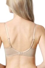 Buy Van Heusen Women T-Shirt Bra - Polyamide Elastane - Plush Back No Slip Strap, Flexi Wire, Padded, Full Coverage, High Stretch_22003_Skin_36D - Image 3