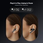 boAt Airdopes 300, Cinematic Spatial Audio, 50HRS Battery, 4Mic AI ENx, Fast Charge, App Support, Low Latency, IPX4, v5.3 Bluetooth Earbuds, TWS Ear Buds Wireless Earphones with mic (Gunmetal Black)  : Electronics - Image 6