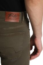 Buy Peter England Men's Tapered Jeans (PJTFASTFI66460_Olive - Image 5