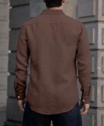 RAIZAX Men Linen Cotton Full Sleeve Shirt for Man | Mens Casual Shirt |Shirts for Men Stylish | Men Shirts | Casual Business Party Festival Regular Fit (in, Alpha, S, Regular, Brown)  : Clothing & Accessories - Image 2