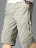 Buy Lymio Men Shorts | Men Shorts Cotton Casual (Shorts-32-Light Grey-L) - Image 3