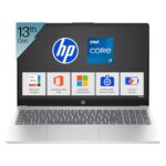 HP 15, 13th Gen Intel Core i7-1355U (16GB DDR4, 512GB SSD) FHD, Anti-Glare, 15.6’’/39.6cm, Win11, M365(1yr)* Office 24, Silver, 1.59kg, Iris Xe, FHD Camera w/Shutter, Backlit Laptop fd0468tu/fd0515tu  : Electronics