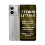 Lava Storm Lite 5G (Cosmic Titanium, 4+4*GB RAM, 128GB Storage) | India's First MTK Dimensity 6400 Processor | 50MP AI Camera | IP64 Rated | 120 Hz Display | 5000 mAh Battery | Supports All 5G Bands  : Electronics