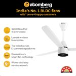 Buy atomberg Renesa Enzel 1200mm BLDC Ceiling Fan with Remote Control | BEE 5 star Rated Energy Efficient Ceiling Fan | High Air Delivery with LED Indicators| 3 Year Warranty (Gloss White) Online at Low Prices in India -  - Image 7