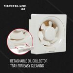 Havells Ventil Air DX 150mm Exhaust Fan | Strong Air Suction, Rust Proof Body and Dust Protection Shutters |Suitable for Bathroom, Kitchen, and Office| Warranty 2 Years | (Pack of 1, White) : : Home & Kitchen - Image 6