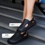 Buy YOHO Glide Clog Sandals for Men | Mule Shape Clogs with Adjustable Straps | Lightweight & Waterproof Cushioned Footwear for Everyday Use | Classic Black - UK 9 - Image 4