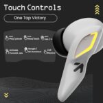 GOBOULT Newly Launched Astra Truly Wireless in Ear Earbuds with 48H Playtime, Built-in App Support, 45ms Low Latency Gaming, Breathing LEDs, 13mm Bass Drivers Ear Buds, Made in India (White Opal)  : Electronics - Image 6