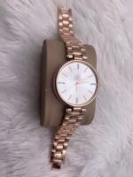 styledose Women Analogue Wrist Watches for Women's & Girls&Miss&Ladies Diamond Studded Dial Rosegold Colored Stylish Bracelet Strap (White)  : Fashion - Image 4