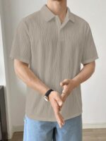 Leriya Fashion Cotton T-Shirt for Men – Soft Breathable Fabric | Regular Fit Half Sleeve Collar Tee for Summer Casual Wear (Available in Plus Size and Combo Pack of 2) Beige  : Clothing & Accessories - Image 7