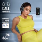 ZEBRONICS THUNDER Bluetooth 5.3 Wireless Headphones with 60H Backup, Gaming Mode, Dual Pairing, ENC, AUX, Micro SD, Voice assistant, Comfortable Earcups, Call Function(Black)  : Electronics - Image 5