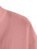 WEBRIC Shirt for Men | Casual | Plain | Cap Sleeve | Summer - Regular Fit | Old Money | Peach Shirts  : Clothing & Accessories - Image 5