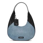 Buy Miraggio Gaby Denim Hobo Shoulder Bag for Women (Denim & Black)