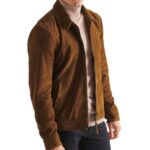Buy LEATHER JACKET FOR MEN SUEDE (IN, Alpha, M, TAN)
