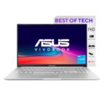 ASUS VivoBook 15 (2022), Intel Core i3-1215U, 12th Gen, 8GB RAM, 512GB SSD, FHD, 15.6"/39.62cm, Windows 11, MS Office 2021, Icelight Silver, 1.7KG, X1502ZA-EJ322WS, Backlit KB Laptop  : Electronics