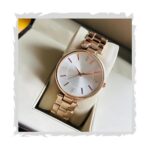 styledose Women Analogue Wrist Watches for Women's & Girls&Miss&Ladies Diamond Studded Dial Rosegold Colored Stylish Bracelet Strap (White)  : Fashion