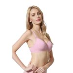 Buy Van Heusen Women Bra - Cotton Easy Set Lycra - Anti Bacterial, Wireless, Padded, Full Coverage, Breathable, Pink, 34D - Image 4