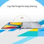 ASUS Vivobook 16, Intel Core i7-12700H, 16GB DDR4, 512GB SSD, WUXGA 1610 60Hz, 16"/40.64cm, Windows 11, MS Office 2021, Transparent Silver, 1.88KG, X1605ZAC-MB741WS, Intel Iris Xe Graphics Laptop : : Electronics - Image 5