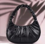 Buy AKSUTI Fashionable for Women cute Hobo Tote handbag mini clutch with zipper (Black) - Image 5