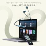 Noise Airwave Pro Bluetooth in Ear Neckband with Upto 32 dB ANC, 60H of Playtime, Dual Device Pairing, 3 Mic ENC for Calling, Low Latency(Upto 40ms), 13mm Driver (Metallic Blue)  : Musical Instruments - Image 8