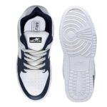 Buy BRUTON Premium Casual Sneaker Shoes with Synthetic Upper Lightweight Comfortable Mid Top Sneaker Shoes for Men's & Boy's -8 UK White/Black - Image 4