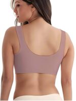 Buy DClub Comfort Revolution Seamless Bra Easy lite Full-Coverage Wireless Everyday Bra with CloudSoft Comfort with Removable Pad. Nude - Image 2