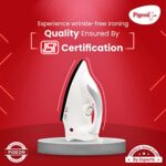 Buy Pigeon 1000 Watts Dry Iron Greblon Dual Non Sick Sole Plate with German Coating Technology | 360 Cord Swivel | Thermal Safety Fuse | WHITE Online at Low Prices in India -  - Image 3