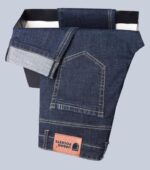 Buy URBAN POCKETS Jeans for Men | Denim Pants with Straight Fit & Formal Look (Regular-D.Blue-U08-32) - Image 8