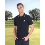 Buy U.S. POLO ASSN. Men's Tipped Collar Pure Cotton Slim Fit Polo Shirt (USTSHS1533_Navy_Navy_L) - Image 2