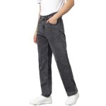 KOTTY Men's Cotton Lycra Blend Relaxed Fit Mid Rise Jeans Jet Black  : Clothing & Accessories - Image 3