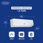 Carrier 1.5 Ton 3 Star AI Flexicool Inverter Split AC (Copper, Convertible 4-in-1 Cooling,High Density Filter, Auto Cleanser, 2023 Model,ESTER Exi - CAI18ER3R32F0,White)  : Home & Kitchen - Image 3
