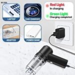 BUZON Powerful 3-in-1 Vacuum Cleaner for Car & Home – Compact, Cordless, Wet & Dry, Blower Function, Mini & Portable for Sofa, Dust, and Deep Cleaning - Bike and Sofa, Portable Vacuum Cleaner for car  : Car & Motorbike - Image 7