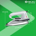 Buy Bajaj DX 2 600-Watt Light Weight Dry Iron | Non-Stick Coated Soleplate | Anti-Bacterial Coating | 180 Degree Swivel Cord | Cool Touch Handle | 2-Yrs Warranty 【Grey】 Online at Low Prices in India -  - Image 7
