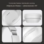 Noise Newly Launched Airwave Max 5 Wireless Over Ear Headphones with Adaptive Hybrid ANC (up to 50dB), HFA Tech, 80H Playtime, Dual Pairing(Calm White)  : Musical Instruments - Image 8