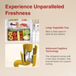 Godrej 180L 2Star Advanced Capillary Technology | Jumbo Vegetable Tray | Wired Shelves | 2.25L Bottle Space | Wide Shelf Space | Direct Cool Single Door Refrigerator (RD EDGE 205B WRF PP BL, Pep Blue)  : Home & Kitchen - Image 4