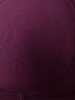 Buy Clovia Women's Cotton Rich Non-Padded Wirefree T-Shirt Bra - Purple (BR0184P12_Purple_36B) - Image 6