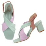 Buy Shoetopia Women's Casual Comfortable Fashion Heel Sandal, Sonam-Green-EU41 - Image 4